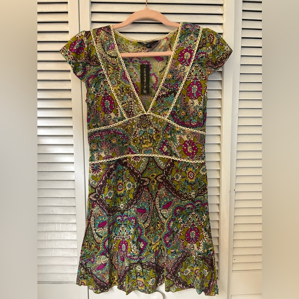 Chaudry‎ KC Mini Multi Color Dress Size Small